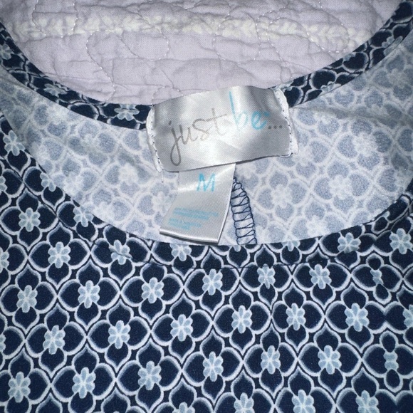 Just Be Navy and White Geometric Midi Dress - Picture 5 of 5